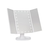 CosmeticBox Schminkspiegel LED 2-fach klappbar weiß