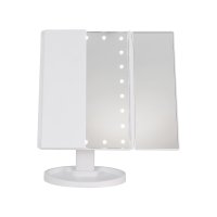 CosmeticBox Schminkspiegel LED 2-fach klappbar weiß